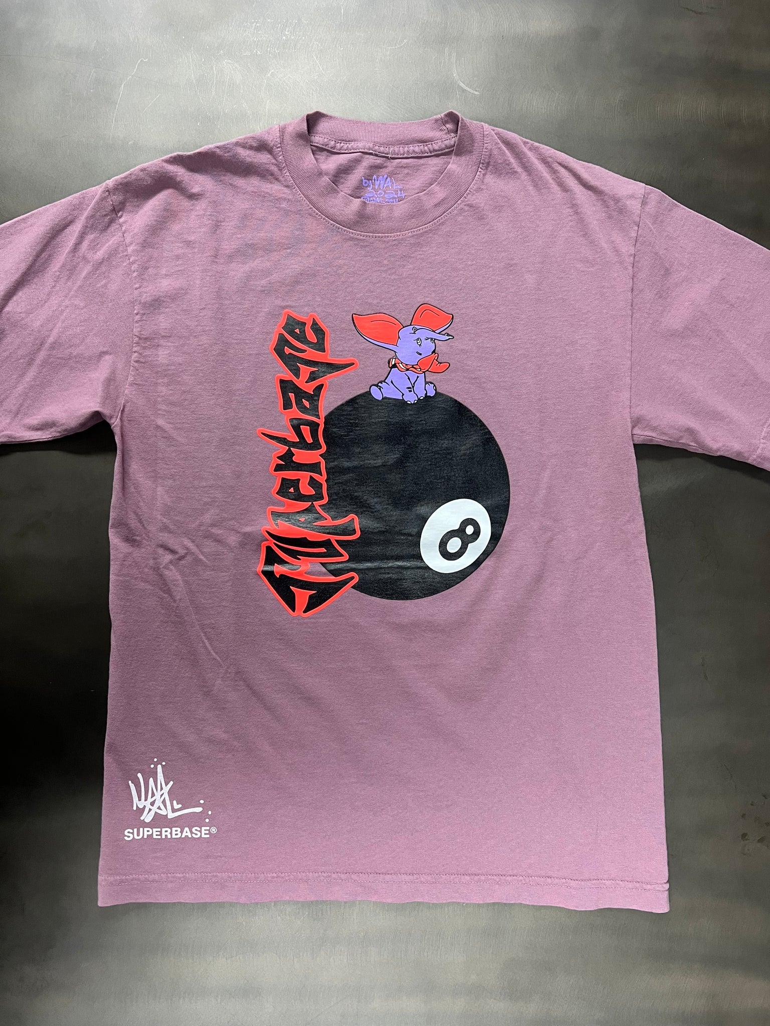 Superbase x WAL 8 Ball Tee (Mauve)