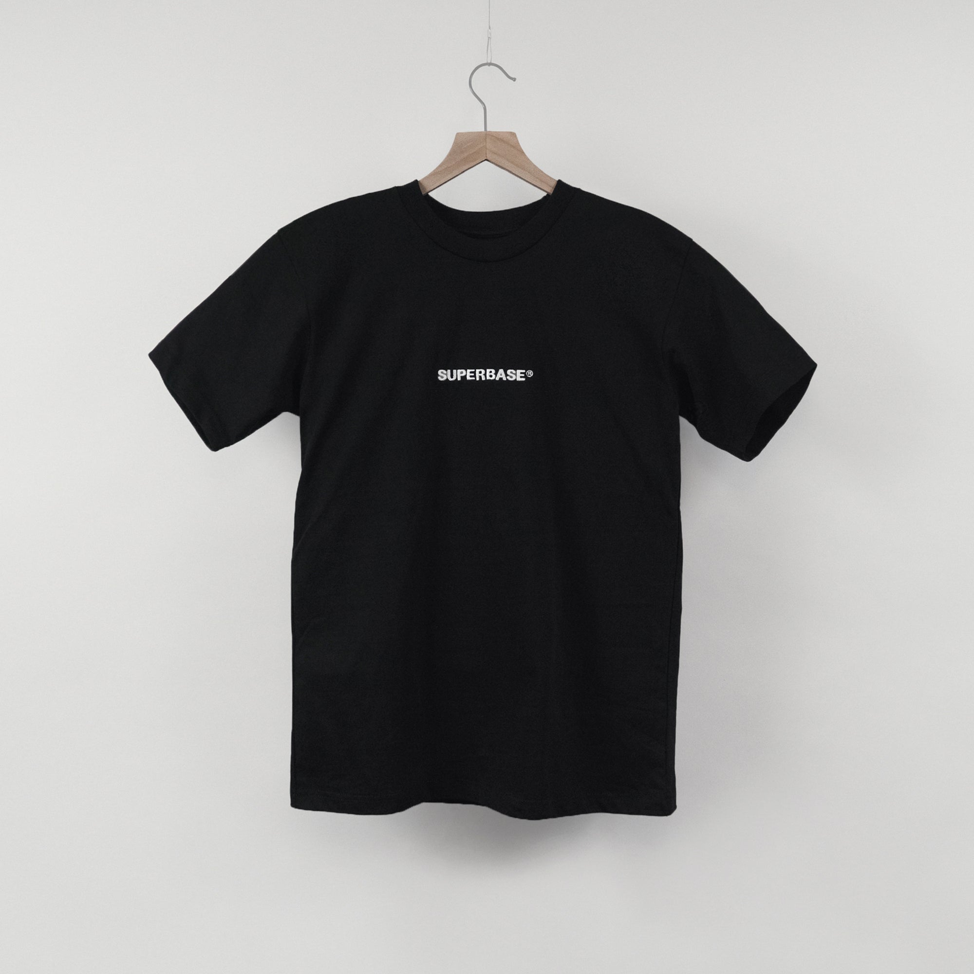 Superbase Embroidered Thicc Knit Tee (Black)