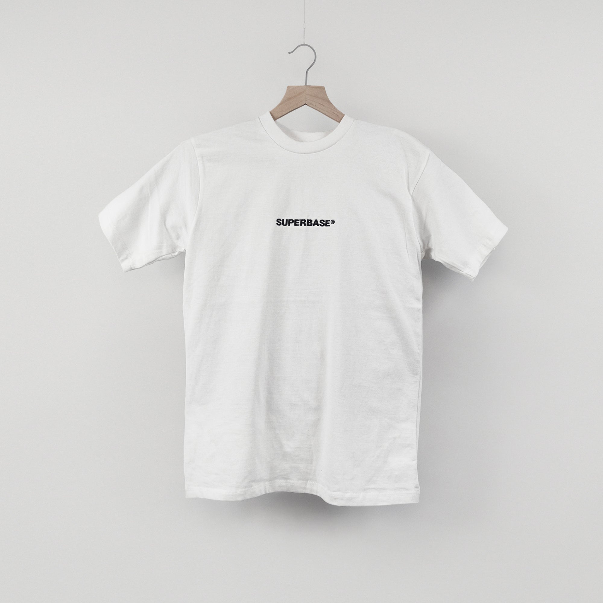 Superbase Embroidered Thicc Knit Tee (White)