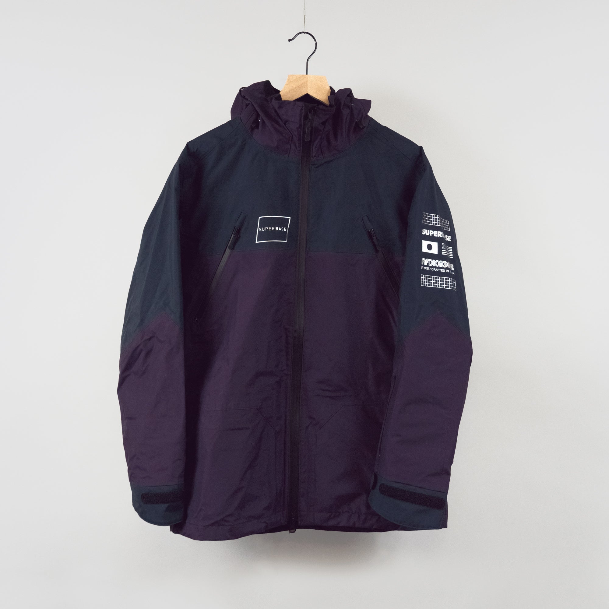 Superbase x AFDICEGEAR JAPAN Jacket (Purple/Navy)